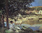 Claude Monet Au Bord de l-Eau,Bennecourt oil painting